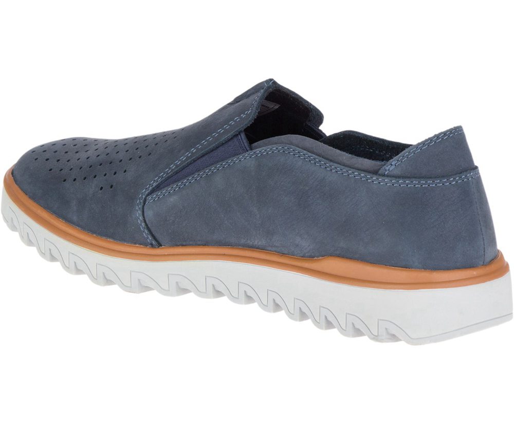 Merrell Slip Ons Navy - Downtown Moc - Mens 38YTXWDPA